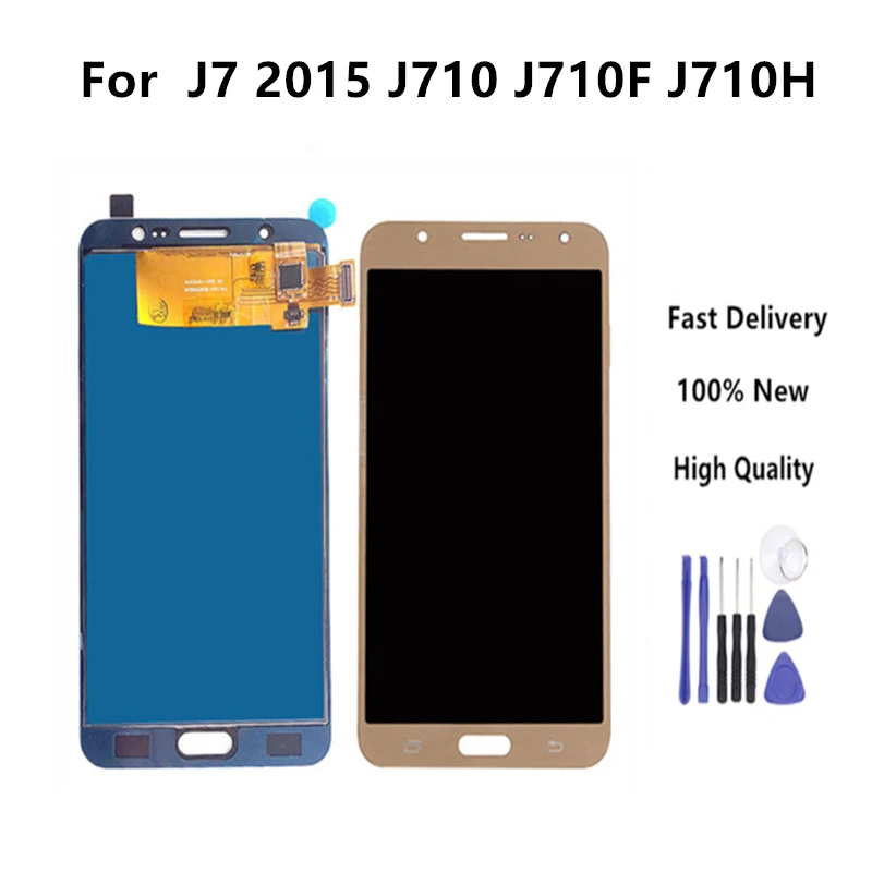 

TFT LCD For Samsung Galaxy J7 2016 J710 J710FN J710F J710M J710Y J710G J710H Touch Screen Digitizer Assembly With No Home Button