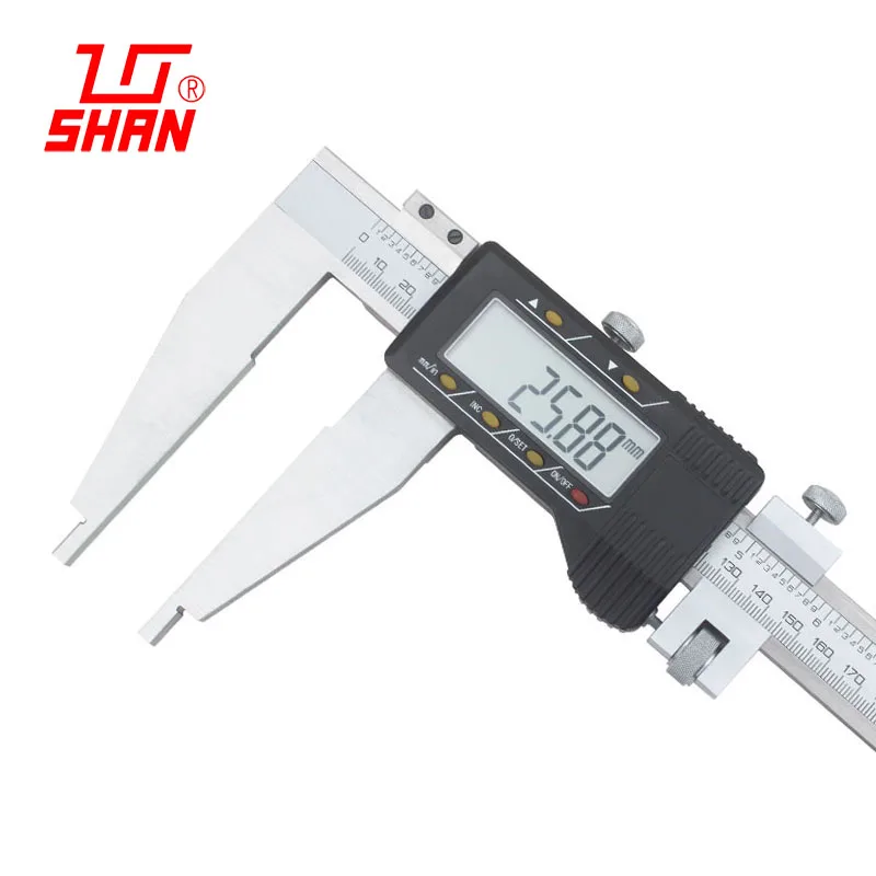 US $125.97 Digital Vernier Calipers Electronic 0600mm 001mm OneWay Claw Plastic Stainless Steel Large Range Caliper Gauge Measuring Tool