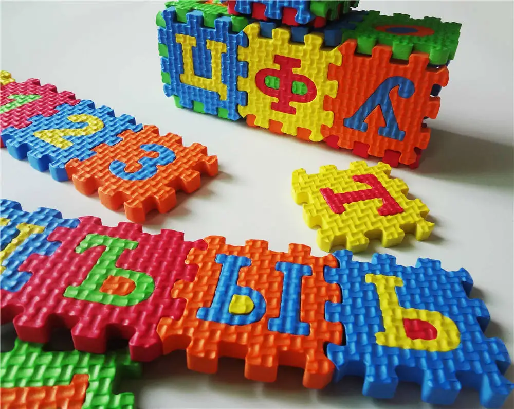 Russia Kids Toy Baby Play Mat Puzzle Mats Carpet Rugs Babies Puzzle  Language &  Number & Russian Letter Eva Mats