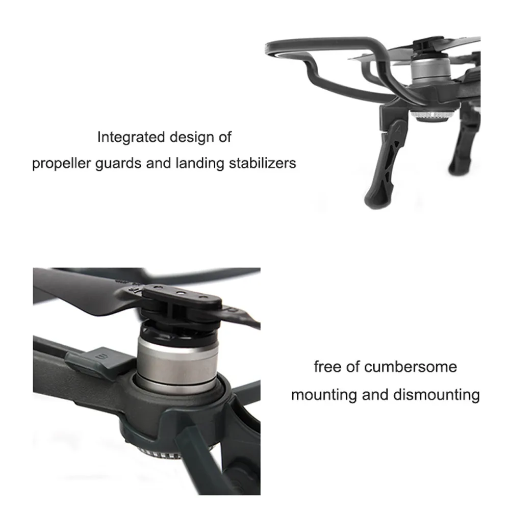 4 шт. защита пропеллера+ расширенные посадочные ножки комплект передач защита для DJI SPARK Drone RC аксессуары профессиональный