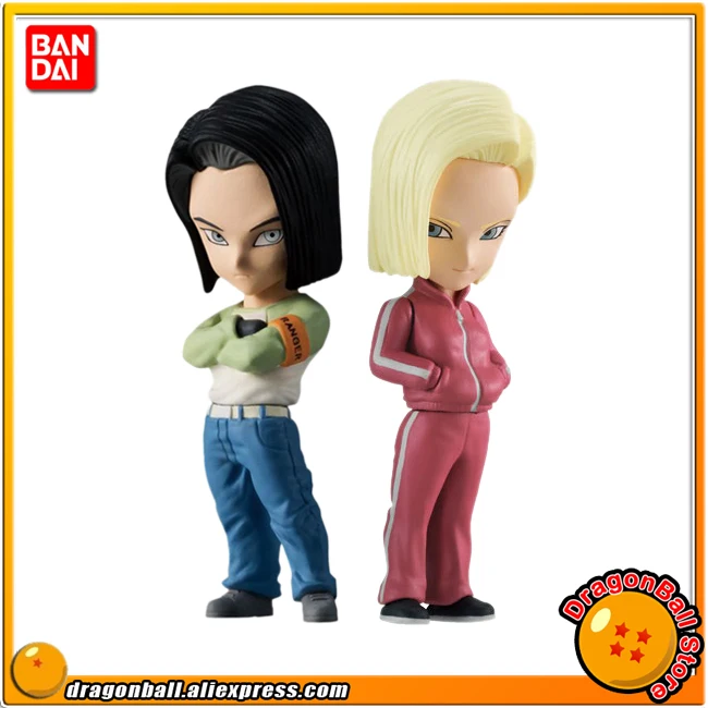 

Japan Anime "Dragon Ball SUPER" Original BANDAI ADVERGE Collection Figure - Android No.17 & No.18