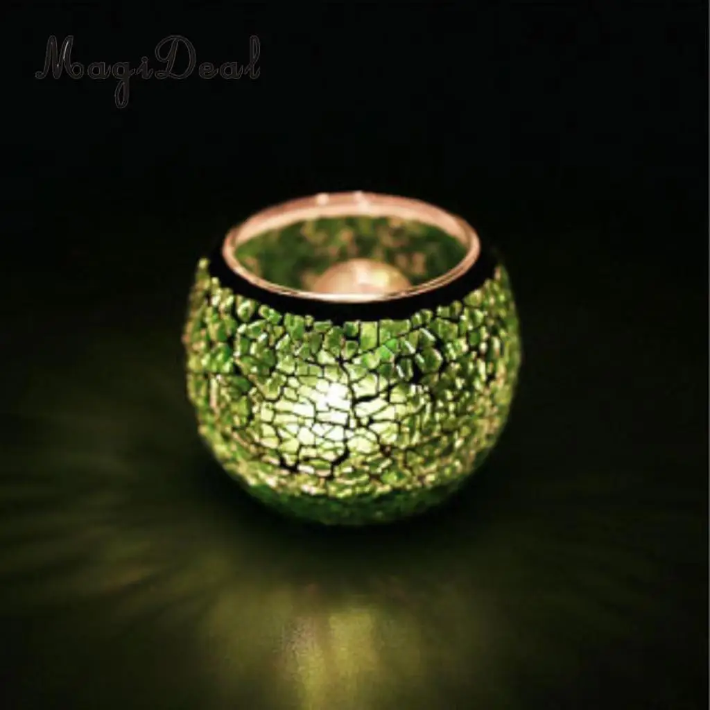 Mosaic Glass Candle Holder Votive Tealight Holder Bowl Wedding Decorative Lighting Accessories Festive Light Holder 5-set