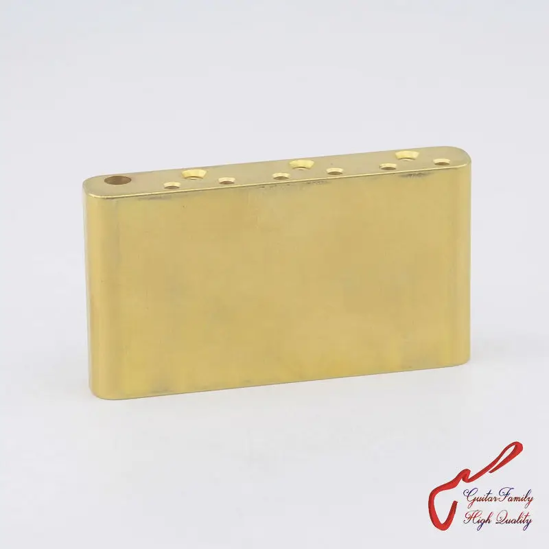 GuitarFamily Hand Made Electric Guitar Tremolo System Bridge Brass Block For Mexico Fender Squier CV 1264