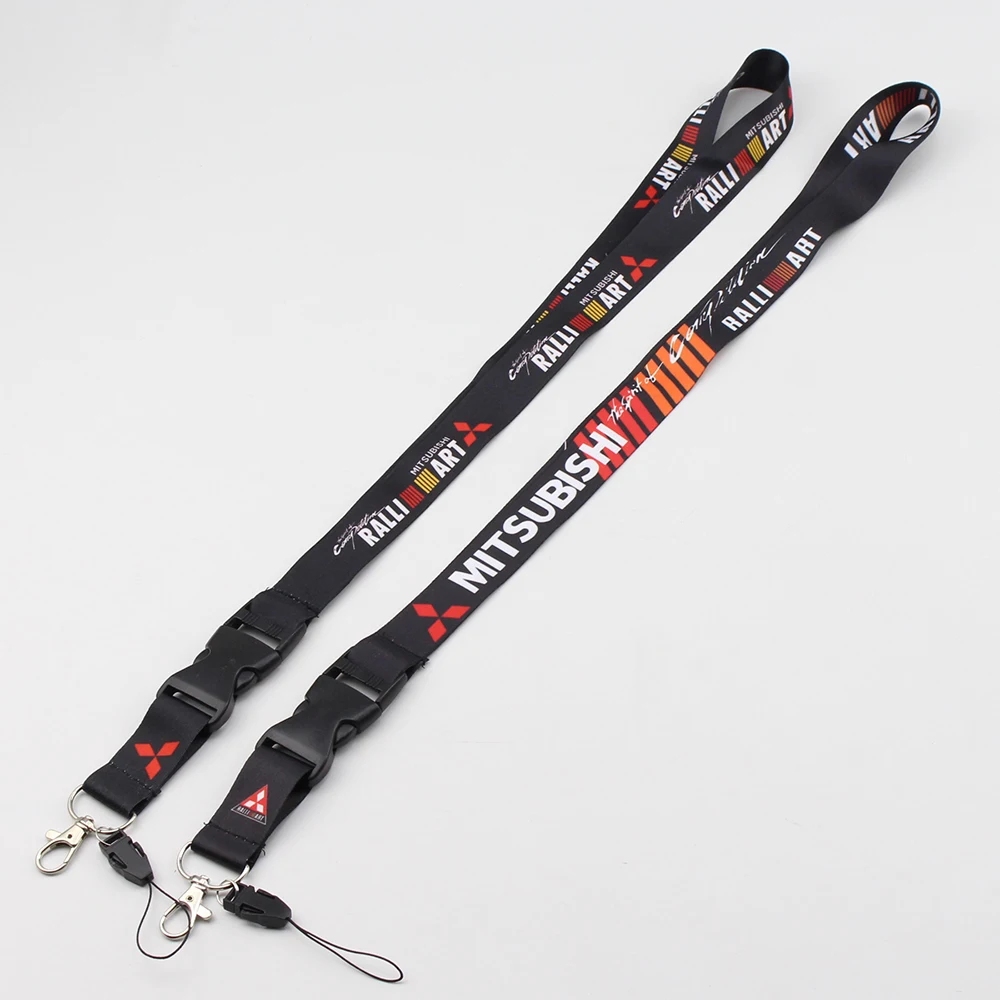 JDM RALLIART Racing lanyards мобильный телефон ID карты подвесной ремень ремешок для Mitsubishi брелоки для фанатов