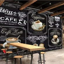 Beibehang пользовательские обои 3d фотообои европейский и американский стиль ретро ручная роспись доски кофе питание 3d обои