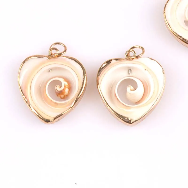 24-25mm-Natural-Heart-pattern-Shell-Gold-Plated-for-DIY-handmade-pendant-SeaShells-Home-decoration-5pcs