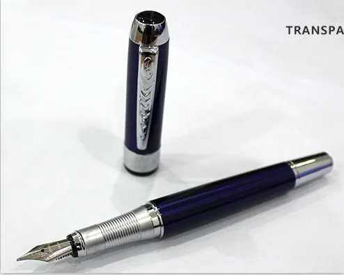 Топ продаж Серебряная перьевая ручка Jinhao 250 F Перо Серебряная отделка Съемный конвертер чернил - Цвет: E