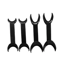 Ортодонтический, для зубов рот материалы черный Т-образный двойной головкой 4 шт./компл. интраоральный щек губчатый Ретрактор открывалка Размер маленький+ большой