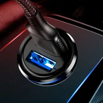 

New Mini Plastic Dual Car Charger Car USB Fast Charger