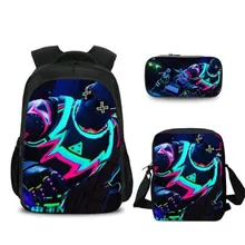 Для мальчиков и девочек Mochila Infantil Горячая игра битва рояль детский школьный рюкзак знаменитый мультяшный персонаж Рюкзак для подростков