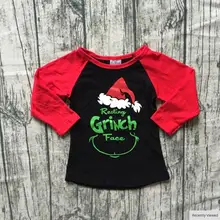 Детская Рождественская рубашка с капюшоном и принтом топы с длинными рукавами для маленьких мальчиков и девочек, Лоскутная Ткань красного и черного цвета для От 1 до 7 лет