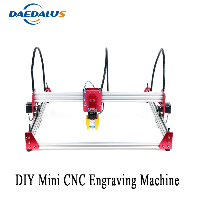 

CNC 45*45cm DIY Mini CNC Engraving Machine 12v Laser Engraving Wood Engraving Machine with All-metal Structure Design.