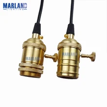 

Vintage Edison Loft Industrial Gold Holder Pendant Lamps,E26/E27 110V 120V 127V 220V 230V 240V Grace Pure Copper Pendant Lights