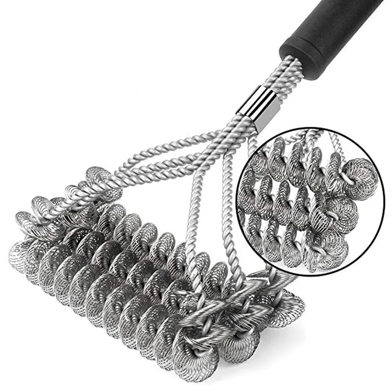Barbecue Grill Cleaning Brush Wire Cleaner Outdoor BBQ ...