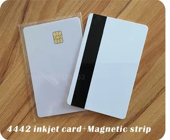 

Magnetic strip Card with SLE4442 Chip Composite Card for epson Canon inkjet Printer contact smart card