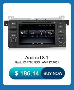 Cheap NaviFly Android 9.0 IPS DSP car gps radio multimedia player for BMW E46 M3  Auto dvd stroeo Audio 4 cores A35 WIFI BT CANBUS 2