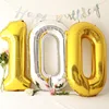 32inch Number Foil Balloons rainbow Rose Gold Balloons Inflatable Balls Birthday Party Decoration Kid Wedding Balloon ► Photo 2/6