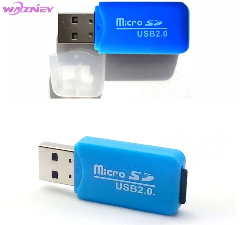 5000 шт высокое Скорость mini Micro SD, T-Flash Устройство для считывания с tf-карт USB 2,0 с адаптер с крышкой устройство чтения карт памяти