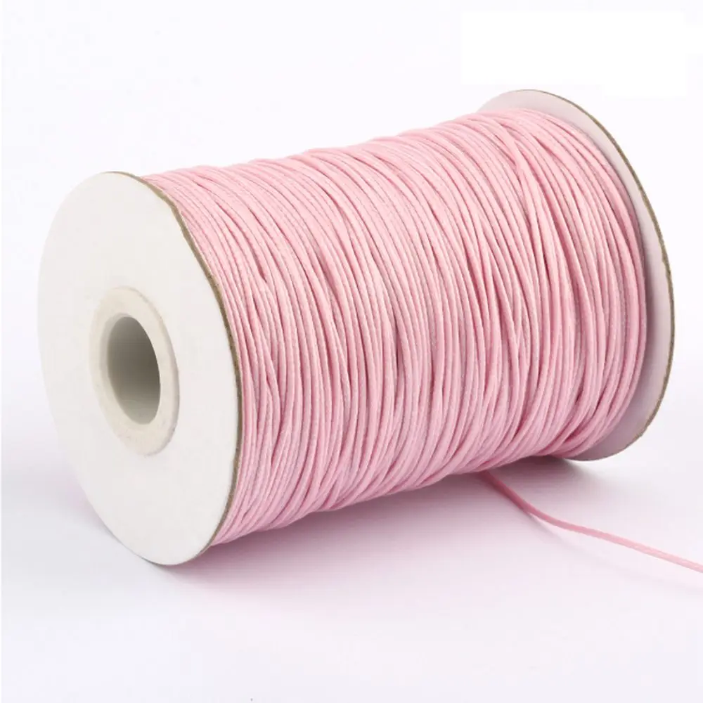 NEW 10 Meters 1mm 1.5mm Waxed Cotton Cord Waxed Thread Cord String Strap Necklace Rope Bead DIY Jewelry Making for Bracelet