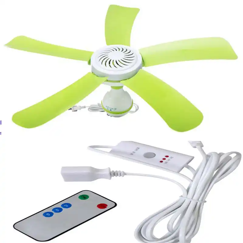 Blue 7w Silent Plastic Energy Saving Mini Ceiling Fan 3 5 Turn