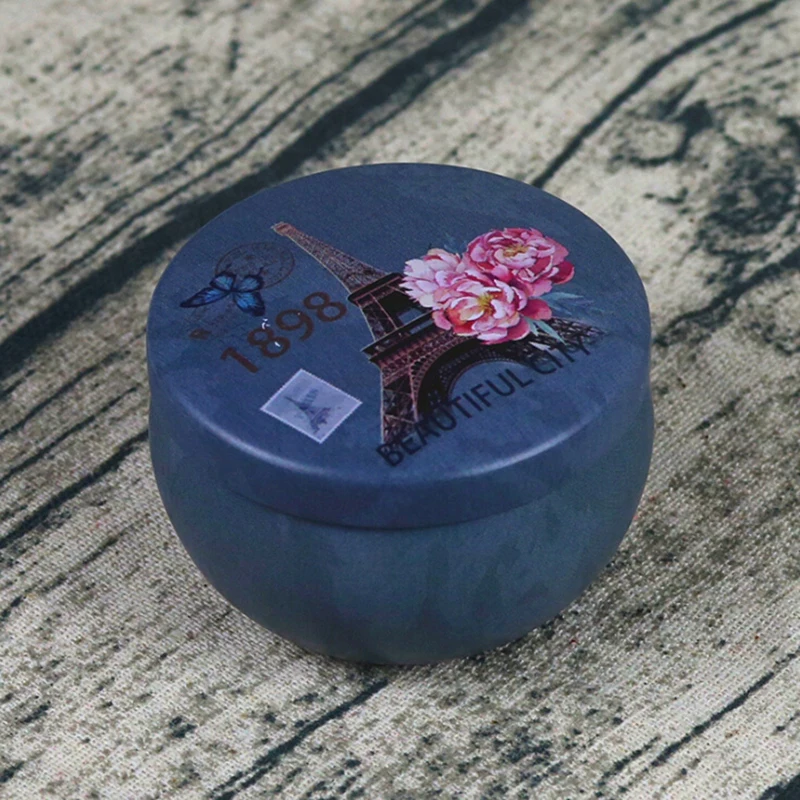 Маленькая жестяная коробка для чайной розы, органайзер для конфет в винтажном этническом стиле с крышкой, Подарочная банка для свадебной вечеринки, домашний сад