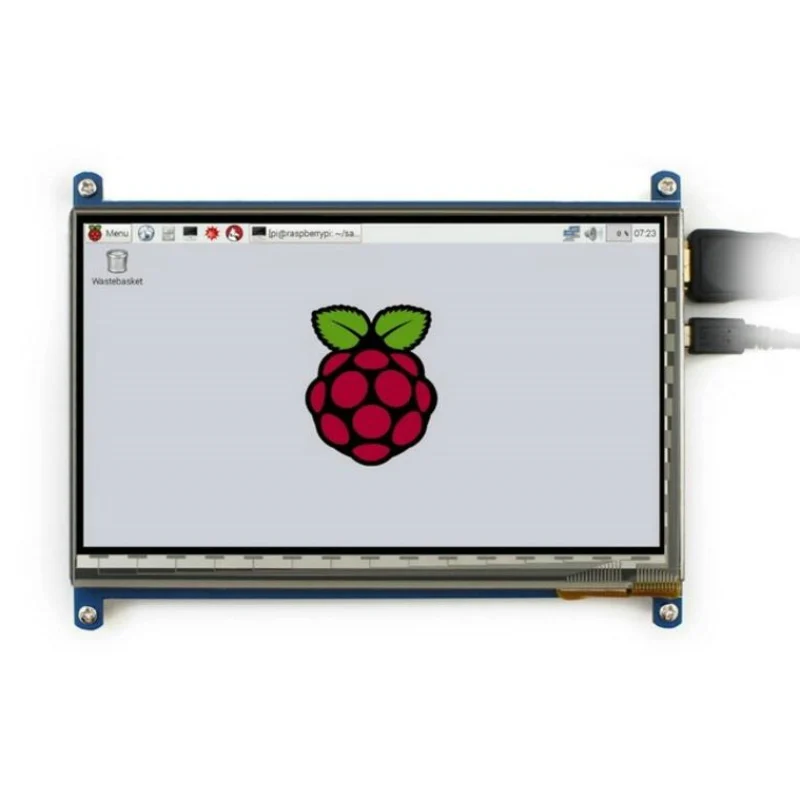 Raspberry Pi 3 7 дюймов HDMI ЖК-дисплей модуль с 1024*600 емкостный сенсорный экран для Raspberry Pi 2 BB Черный Банан Pi/Pro