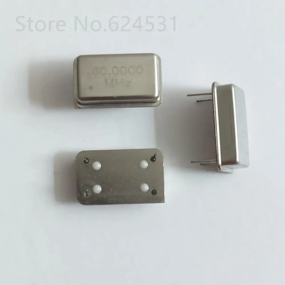 

5pcs In-line active crystal OSC DIP-4 rectangular clock vibration full size 60MHZ 60.000MHZ