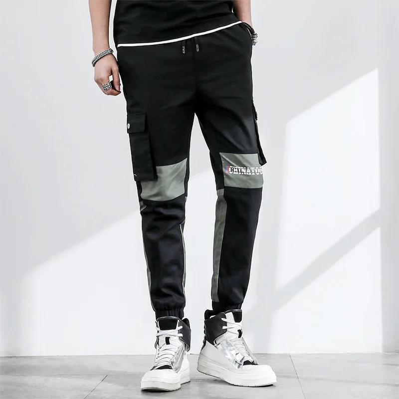 

2019 Pateekate overalls men's spring and autumn casual loose harem pants trend beam pants pants slim male pants