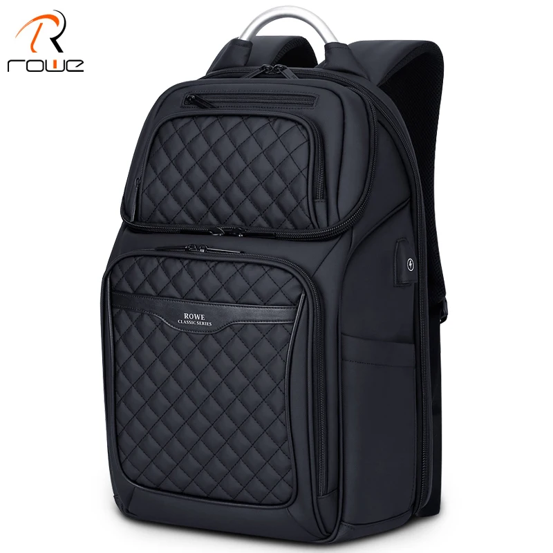 Скидка ROWE мужской рюкзак Многофункциональный USB 17 дюймов ноутбук Mochila модный бизнес большой емкости водонепроницаемый дорожный рюкзак для мужчин