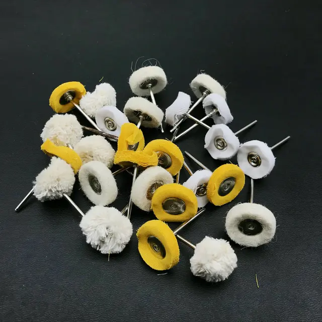 50pcs Dental wool Polishing Wheel Buffing Pad Brushes for Low Speed