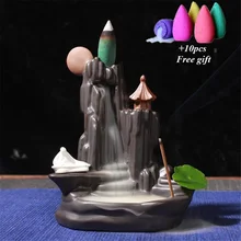 Горный водопад портативная ладанная горелка водопад керамическая Столешница небольшой пейзаж ладан держатель курильница ароматические свечи