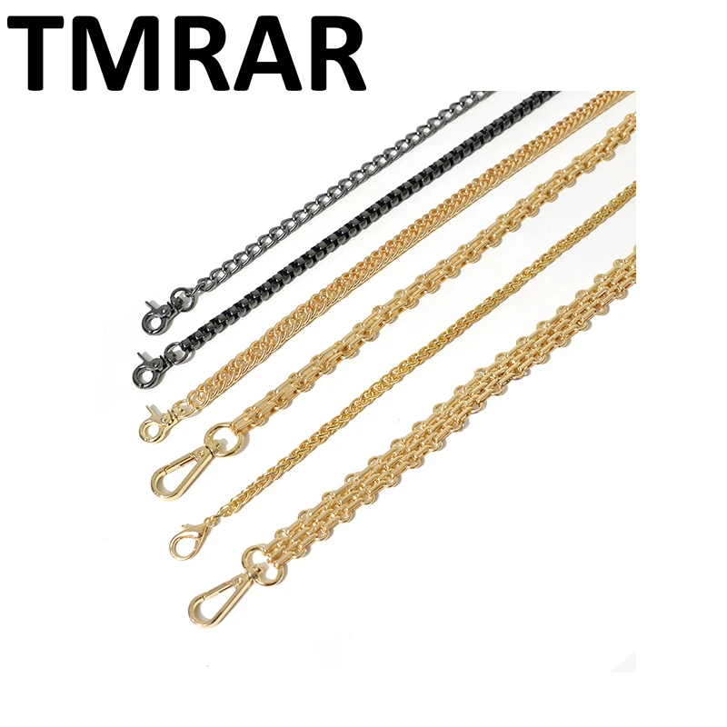 

2019 Fashion Simple Chians Gold Black Colors of Metal handbag strap bag strap chic bag necessary women shoulder bag belts qn119