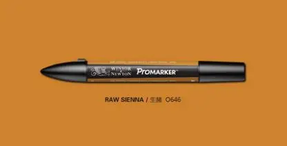 Winsor& Newton Promarker профессиональный дизайн маркеры желтый и оранжевый тон - Цвет: raw sienna