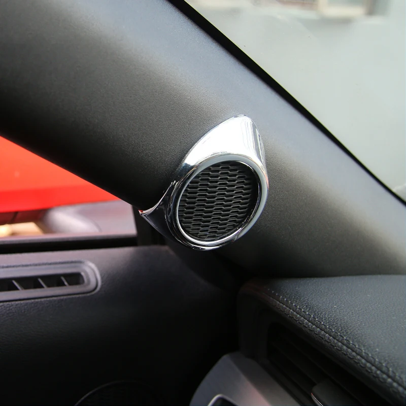 

Mustang Decoration A-pillar Speaker Cover Car Interior Speaker Decorative Cover for Ford Mustang 2015+