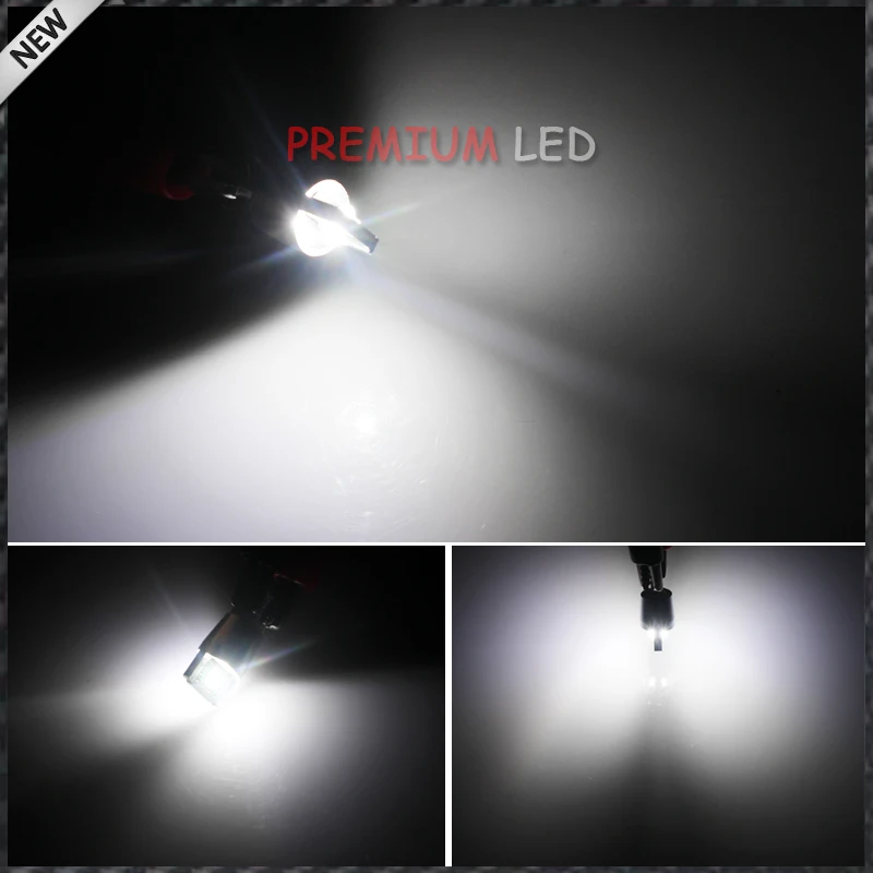 Ксеноновые белые светодиодные лампы 2 XPE 10 Вт 168 194 2825 W5W шт. запасные для