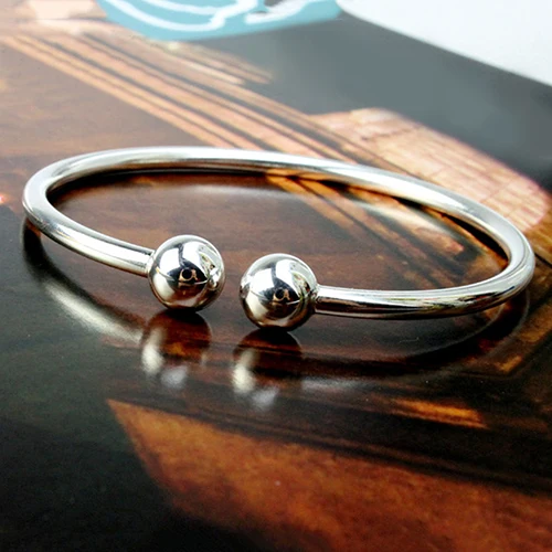 

Silver Plated Bracelet Simple Style Open Handcuff Garlic Bangle for Women Open Hand Cuff Adjustable Bangle Fashion Jewerly