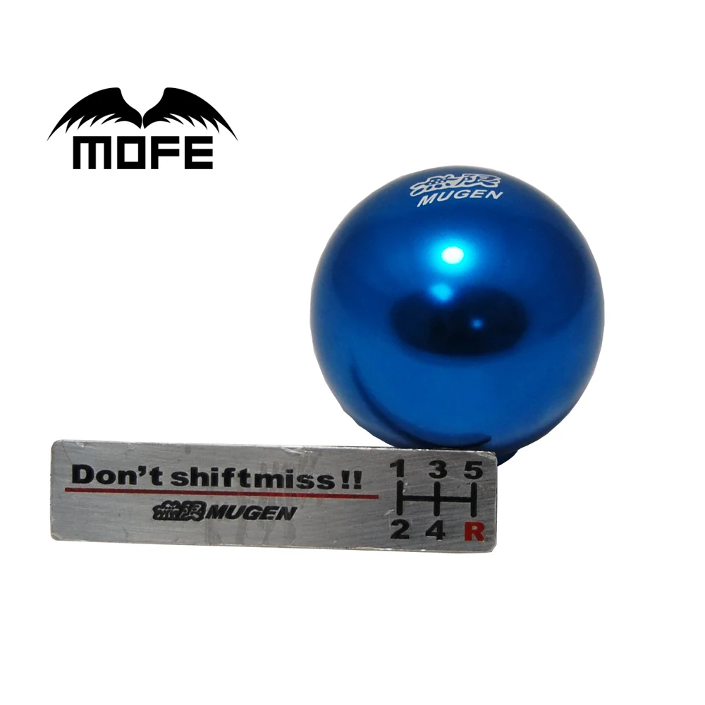 Mofe Aluminum Five Speed Manual Automatic Spherical Gear Shift Knob For