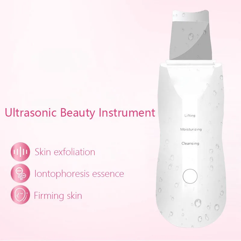  Ultrasonic Deep Face Cleaning Machine Skin Scrubber Remove Dirt Blackhead Reduce Wrinkles High Freq