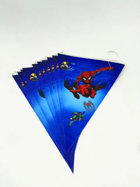 1pcs spider man banner kids birthday party supplies happy birthday