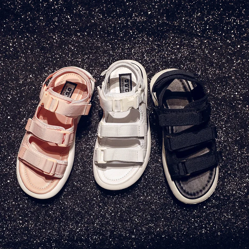 Dropshipping INS Hot Women Sandals 2019 New Platform Shoes Summer Height Increasing Off White Beach Sandals for Ladies Sandalias