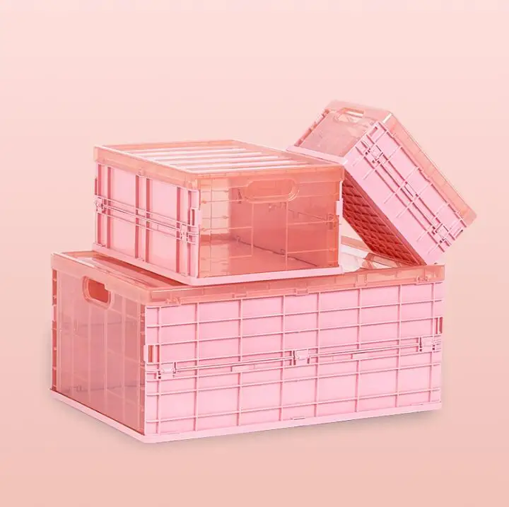 

Fold Storage Plastic Box Large Storage Box Cloth Sundries Toy boxes for kid Multifunction Portable Car Storage Box Organizer