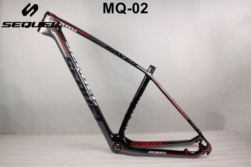 MQ02 карбоновая mtb рама 29er T1800 Китай mtb карбоновая рама углеродный горный велосипед рама 142*12 135*9 велосипедная Рама