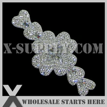20 шт./партия) Свадебная металлическая аппликация из горного хрусталя бисерная нашивка для свадебное платье под заказ украшение, X1-RAT2163