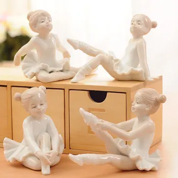 

Ballet girl decoration home accessories fashion small decoration gift smallsweet ceramic enamel Europe Fairy dancing girl decor