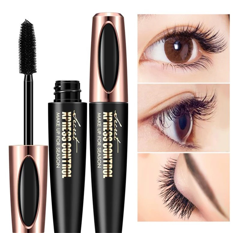 

Mascara 4d Fiber Silk Eyelash Extension Waterproof Makeup Kit Black Eye Lashes