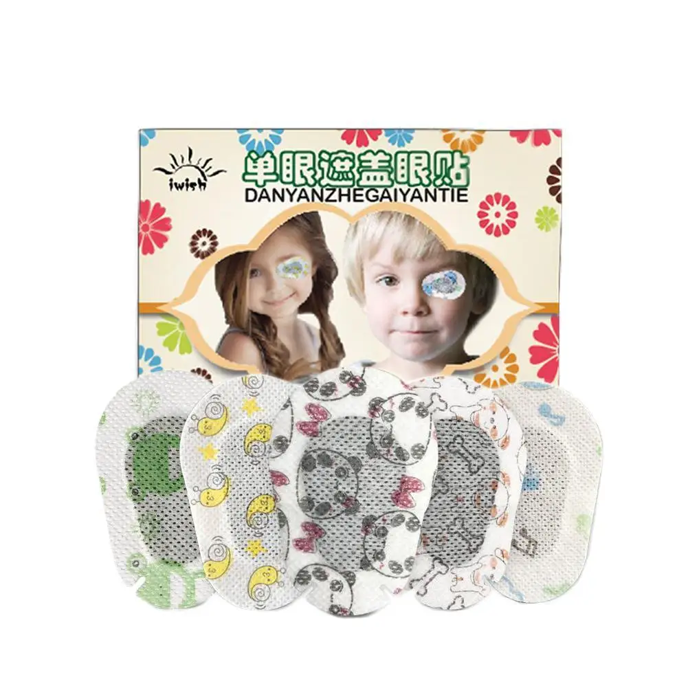 

20Pcs Eyeshade Occlusion Medical Amblyopia Eye Patches Cartoon Child Amblyopia Training Orthoptic Corrected Colorful Eye Patch
