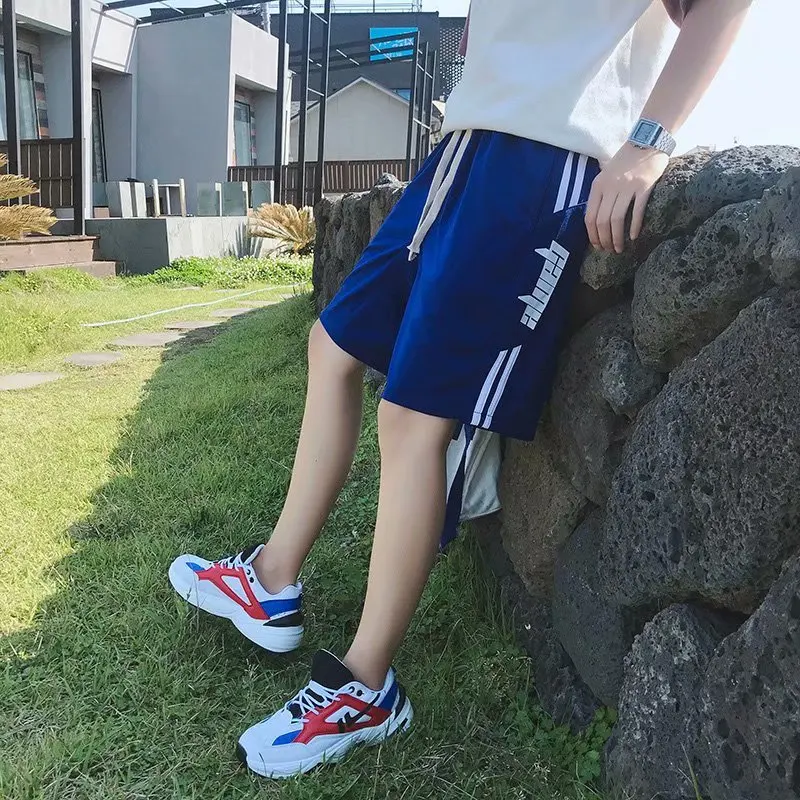 

2019 Summer Cotton Fitness Bodybuilding Shorts Pants Man Gyms Workout Male Breathable