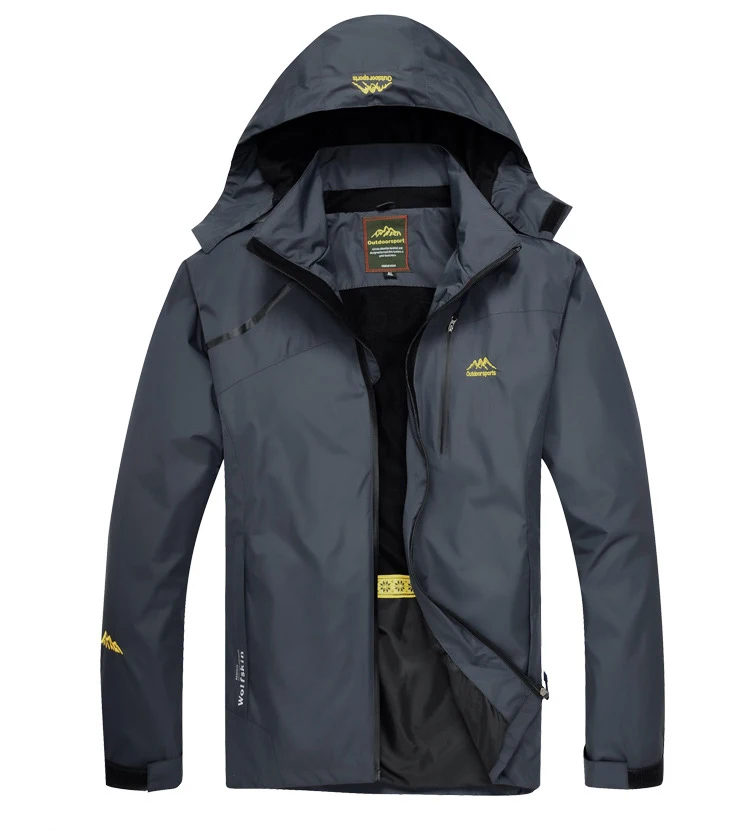 Альпинистская куртка для походов, мужские осенние спортивные пальто с капюшоном для альпинизма, треккинга, ветровка, водонепроницаемые куртки, бренд VA289