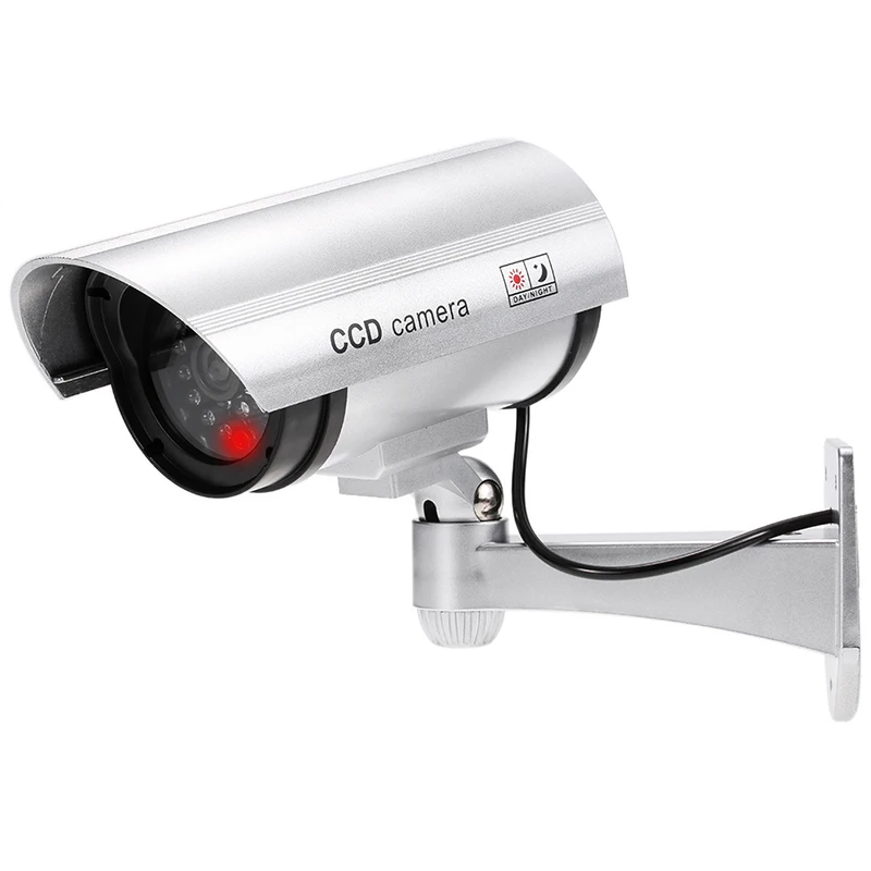 

Fake Dummy Camera Waterproof Outdoor Fake Camera Battery Powered Flicker Blink LED Security Bullet CCTV smart Camera probe