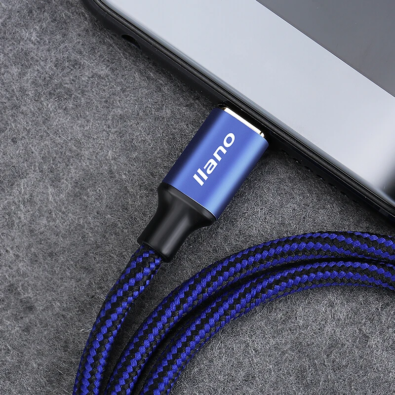 Кабель для передачи данных llano type c USB 5A millet 5/Huawei p9/glory 8/TVPlus 2/head C зарядный кабель